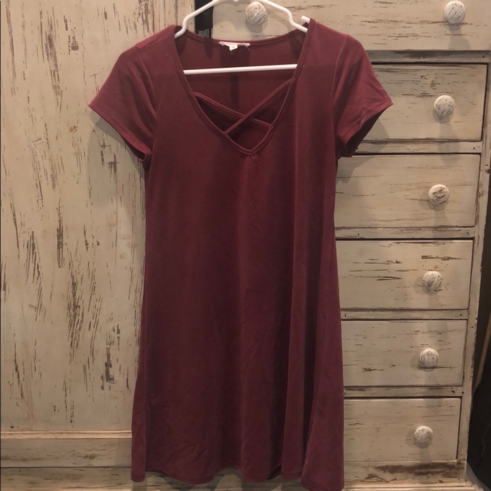 Burgundy Socialite Dress